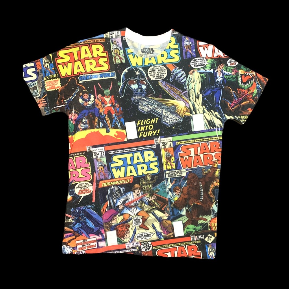 Star Wars Fifth Sun Comic Book Star Wars Galaxy Graphic Cartoon Print T-Shirt